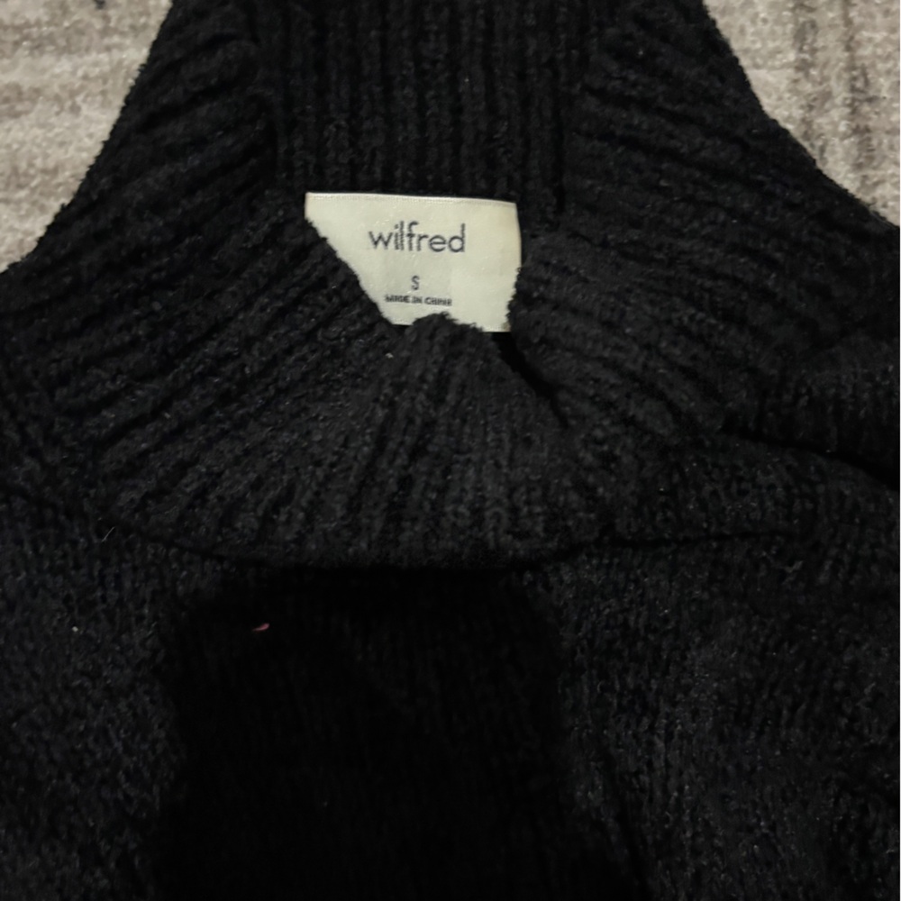Chenille mock neck sweater